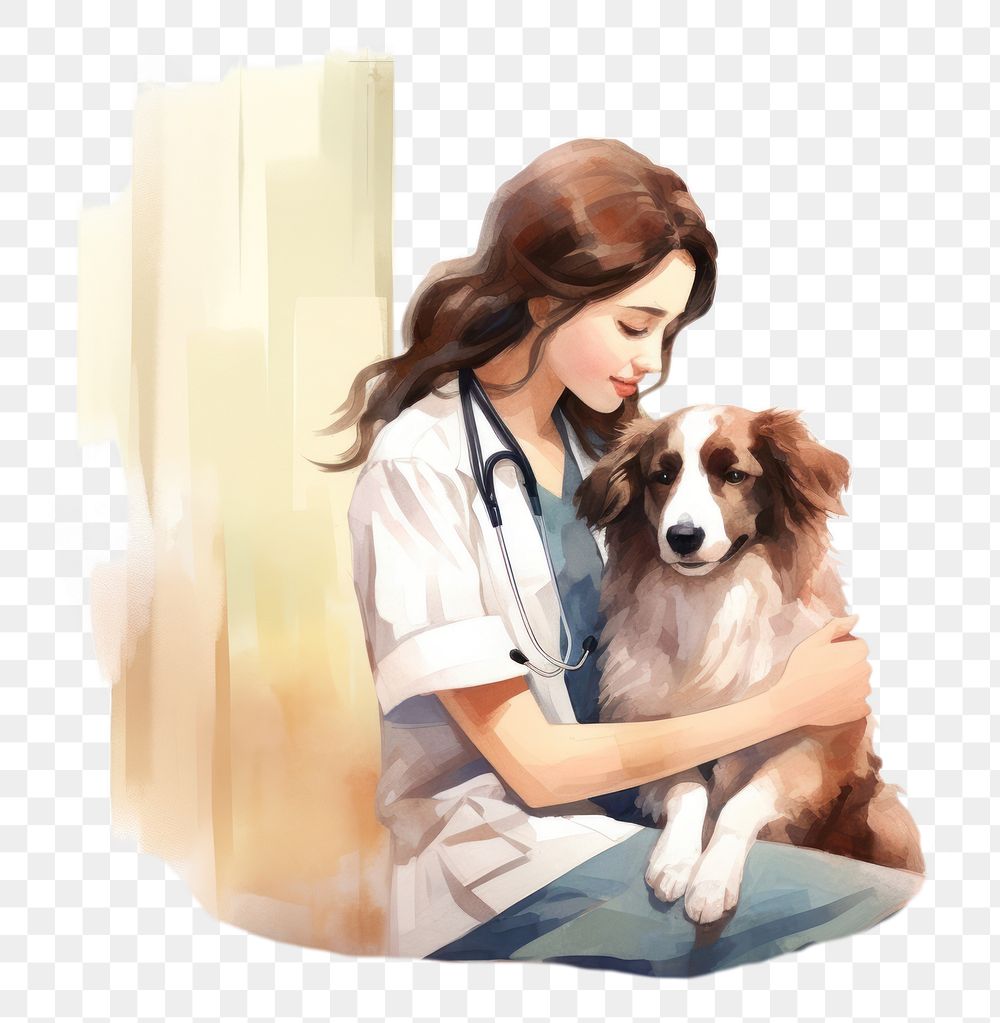 PNG Woman veterinarian doctor adult pet. AI generated Image by rawpixel.