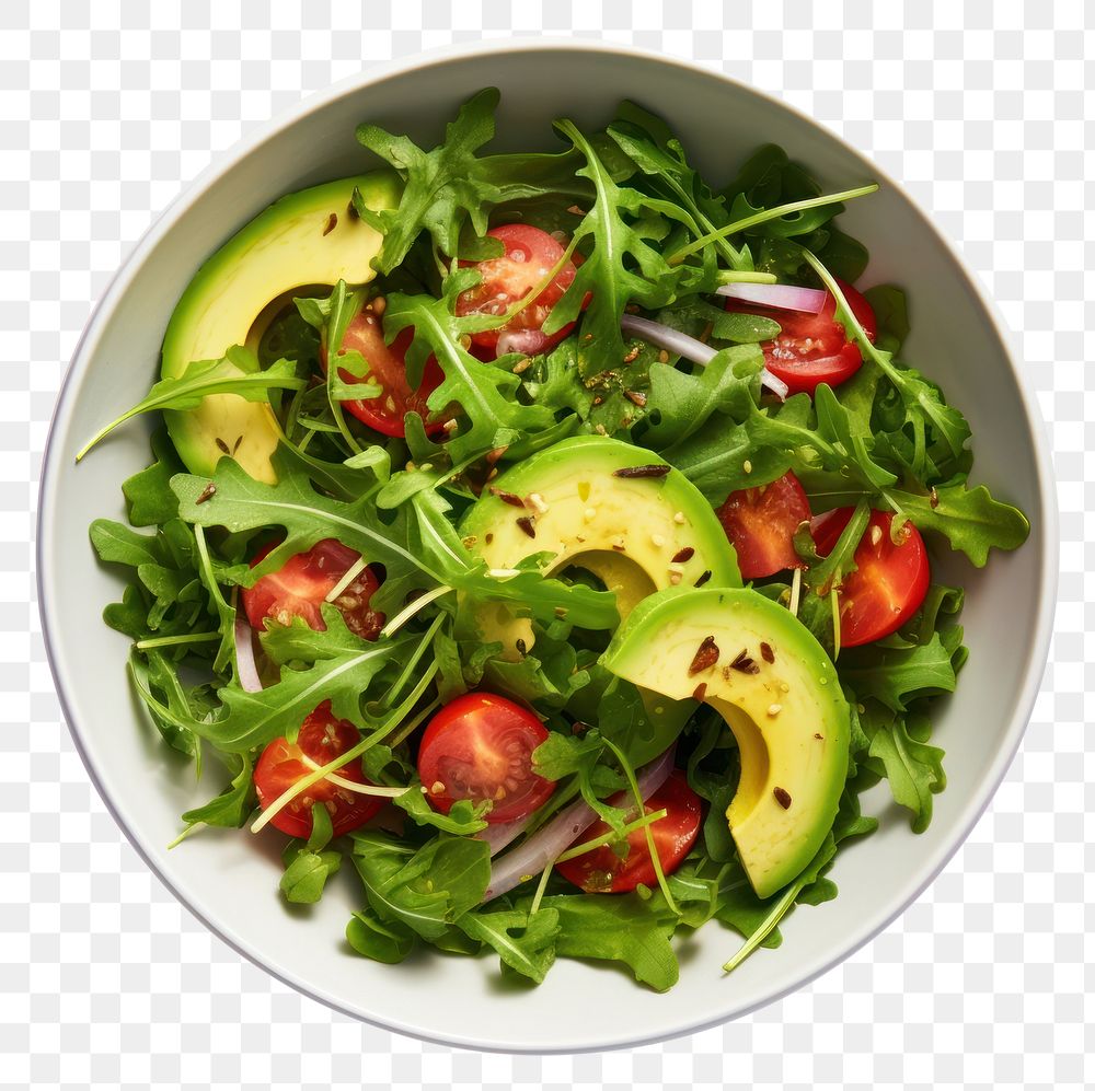 PNG  Arugula avocado food vegetable. AI generated Image by rawpixel.