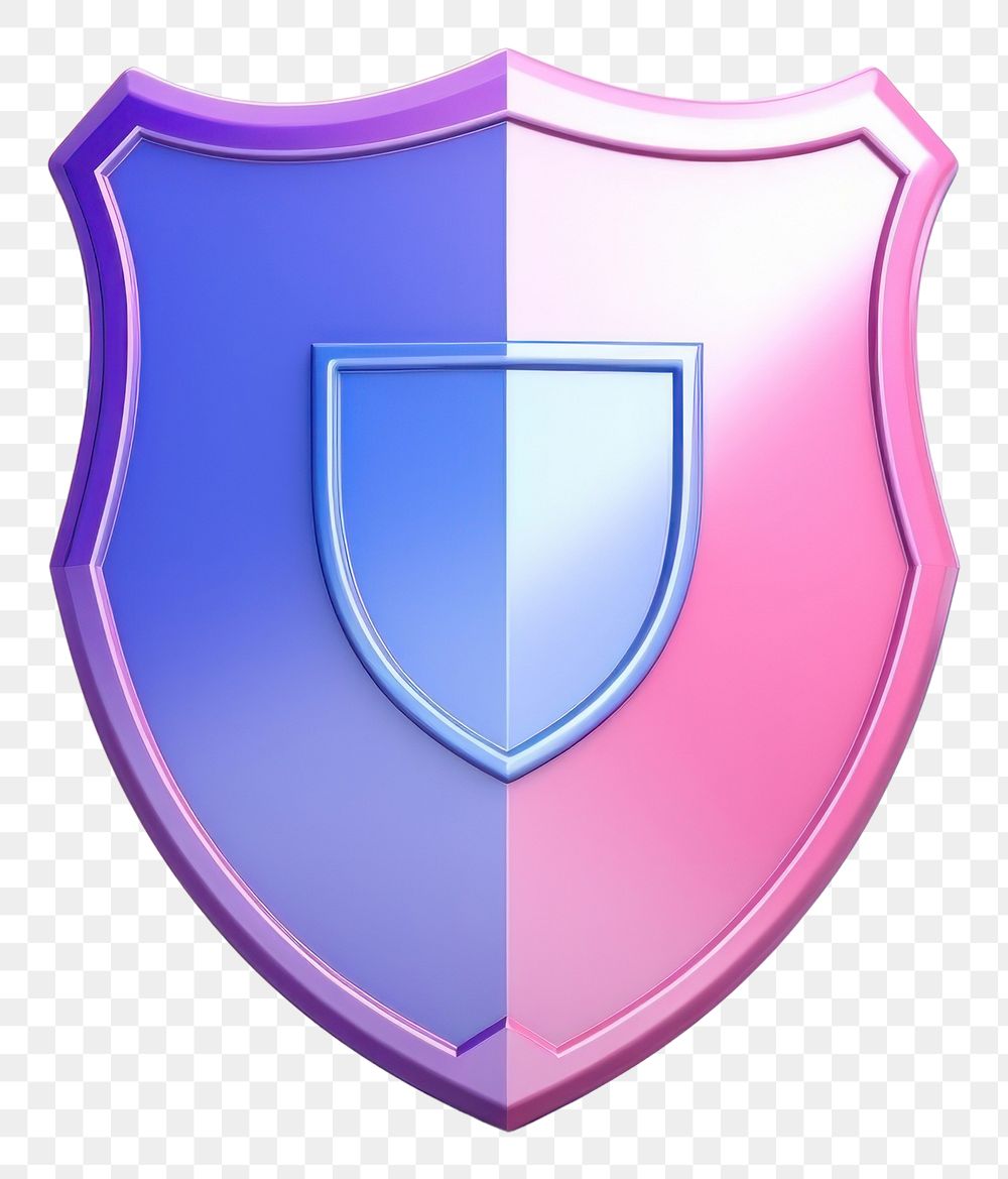 PNG Shield game purple pink blue. AI generated Image by rawpixel.