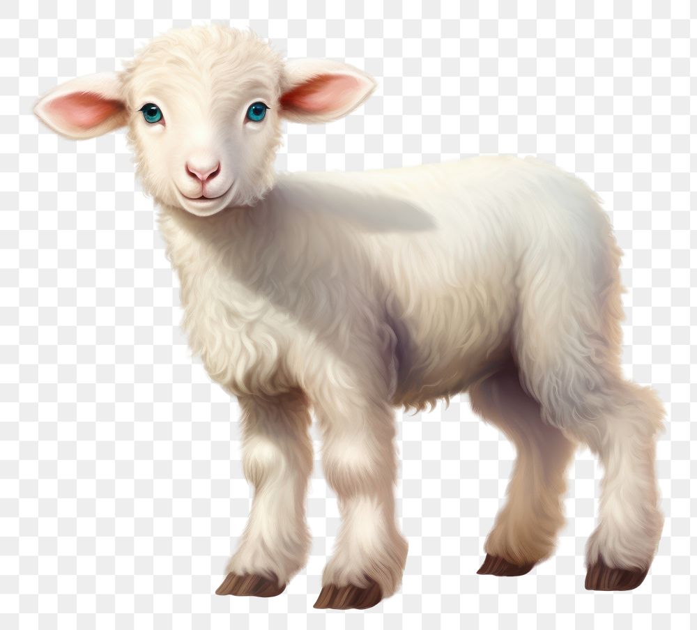 PNG Cute sheep livestock mammal animal. AI generated Image by rawpixel.