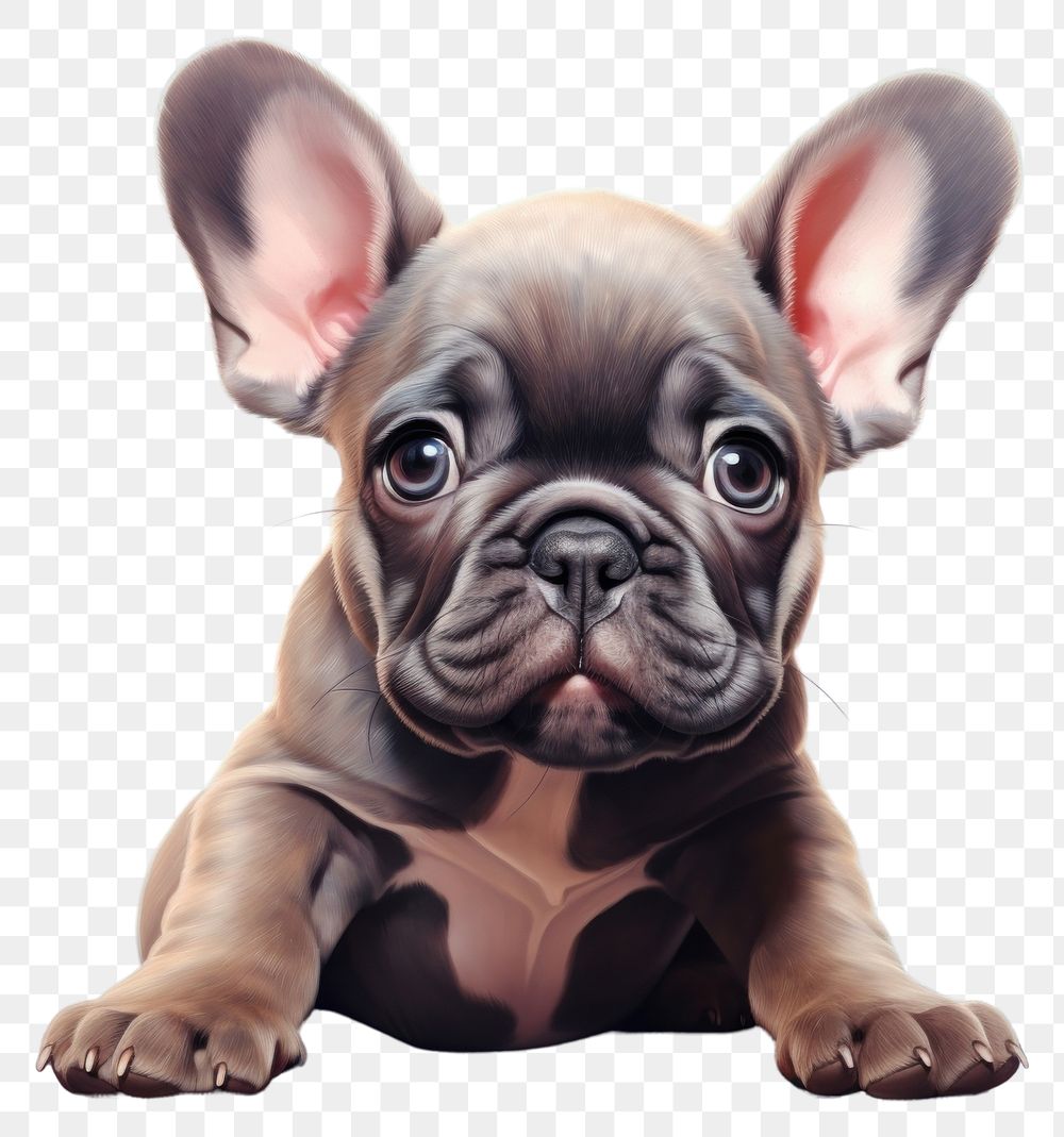 PNG  French bulldog animal mammal puppy. AI generated Image by rawpixel.