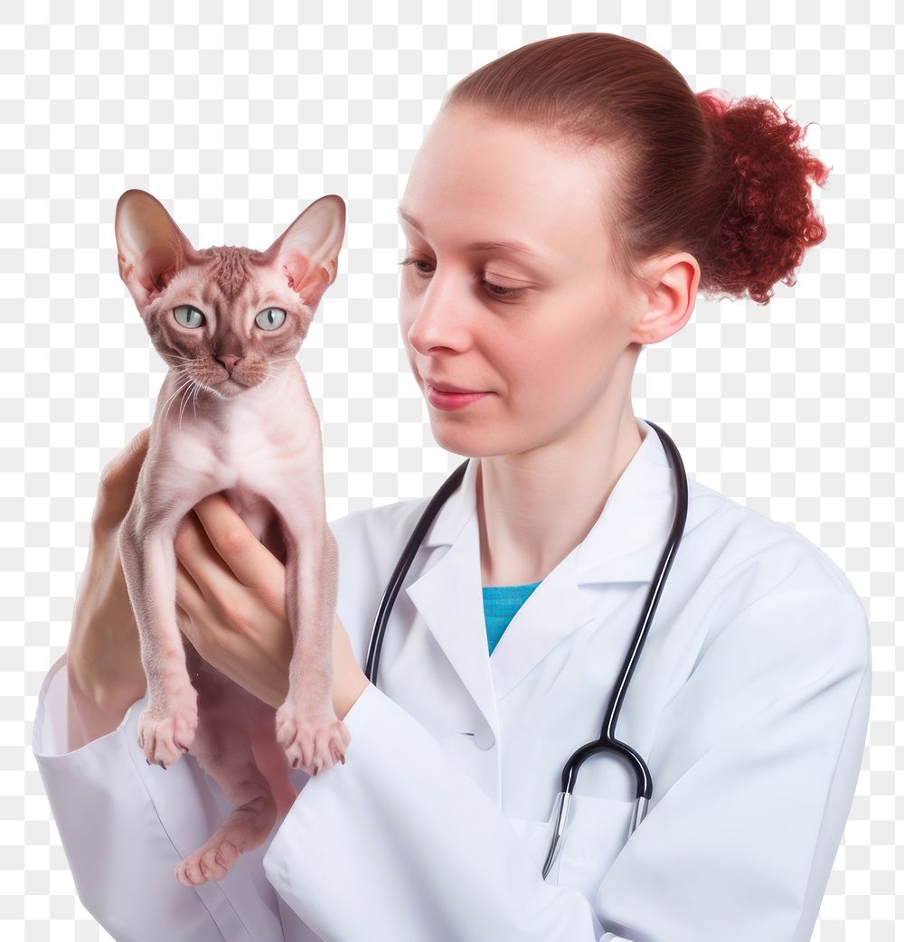 PNG Veterinarian animal mammal doctor. AI generated Image by rawpixel.