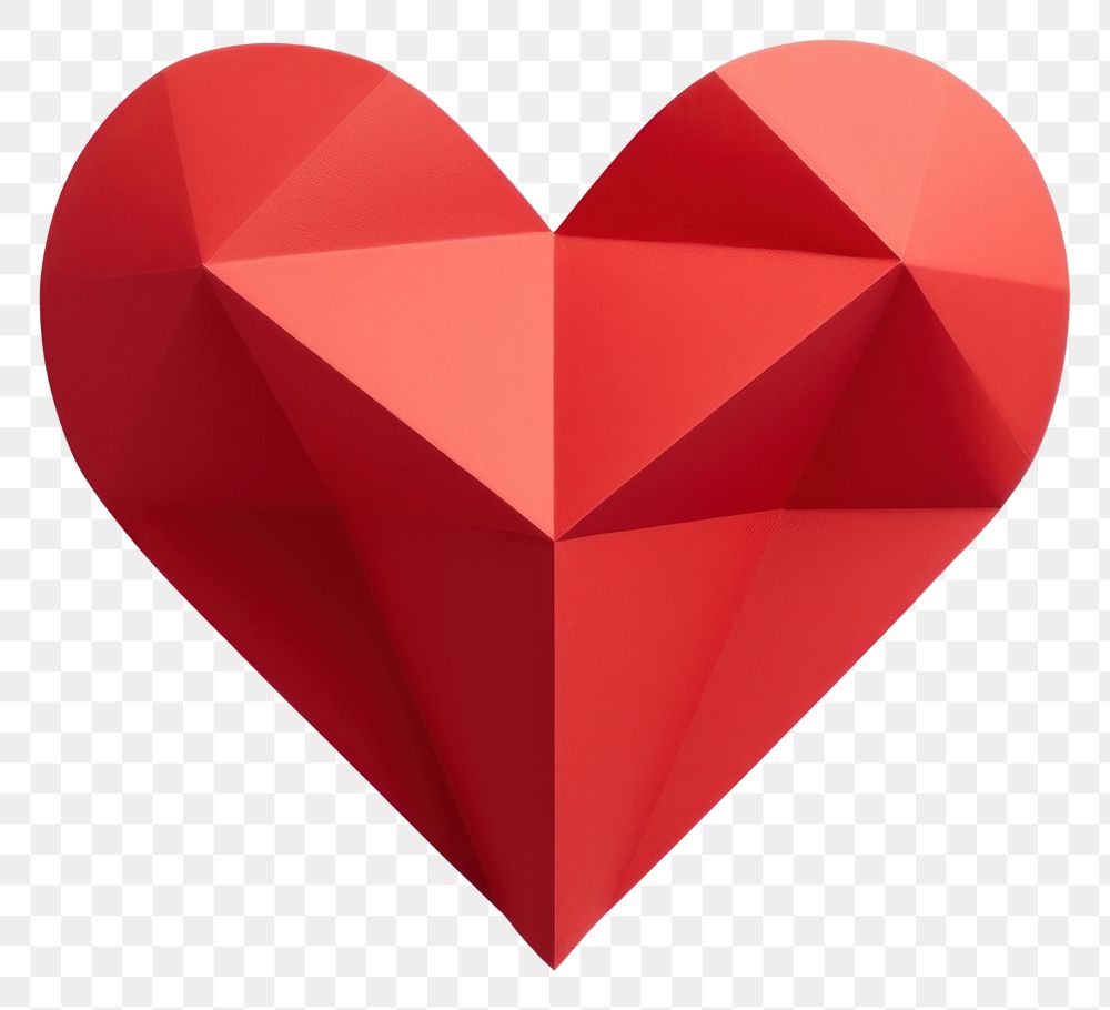 PNG Red paper heart shape red white background. AI generated Image by rawpixel.