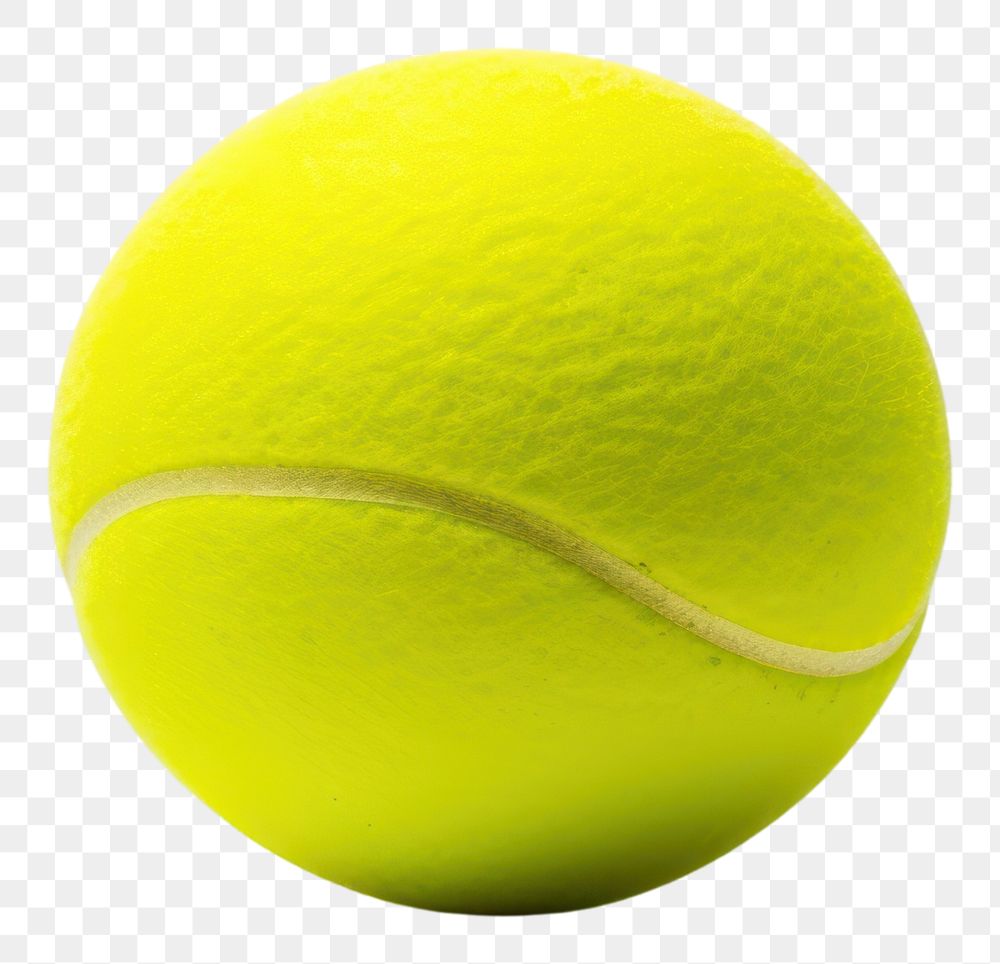 PNG Tennis ball sports white background simplicity. AI generated Image by rawpixel.