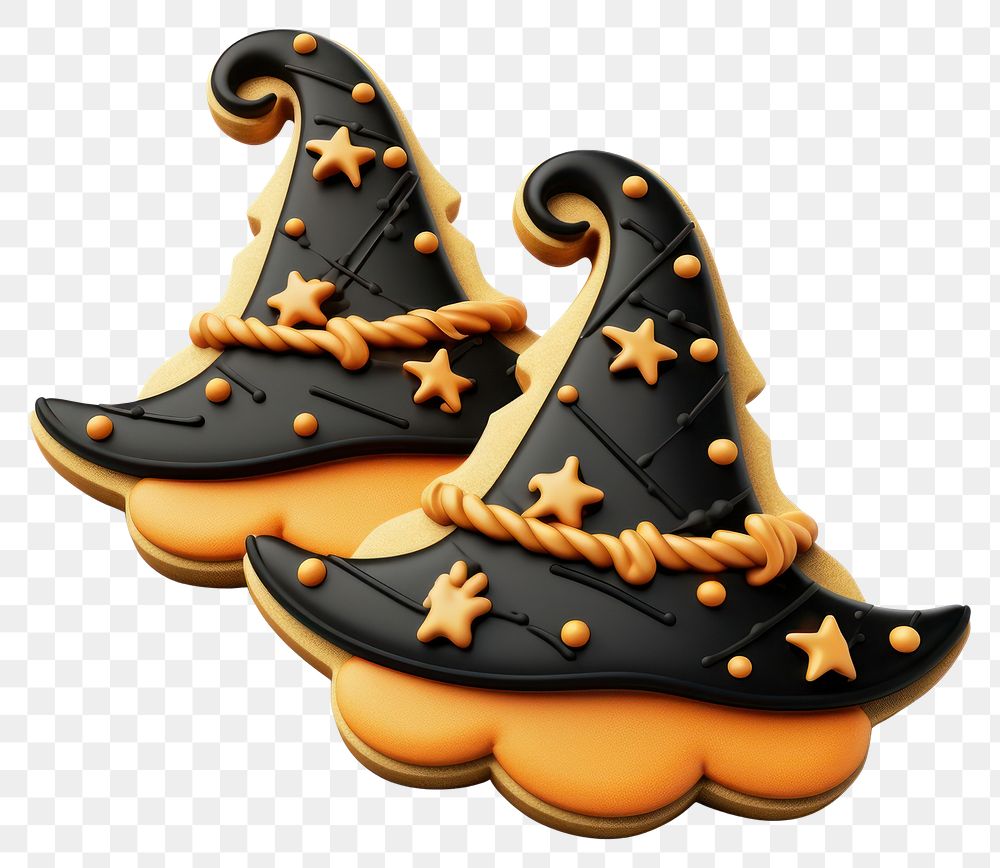 PNG Halloween Witch Cookies cookie footwear dessert. 