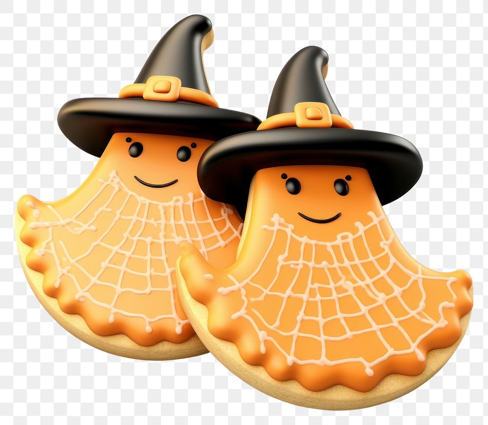 PNG Halloween Witch Cookies cookie dessert food. AI generated Image by rawpixel.