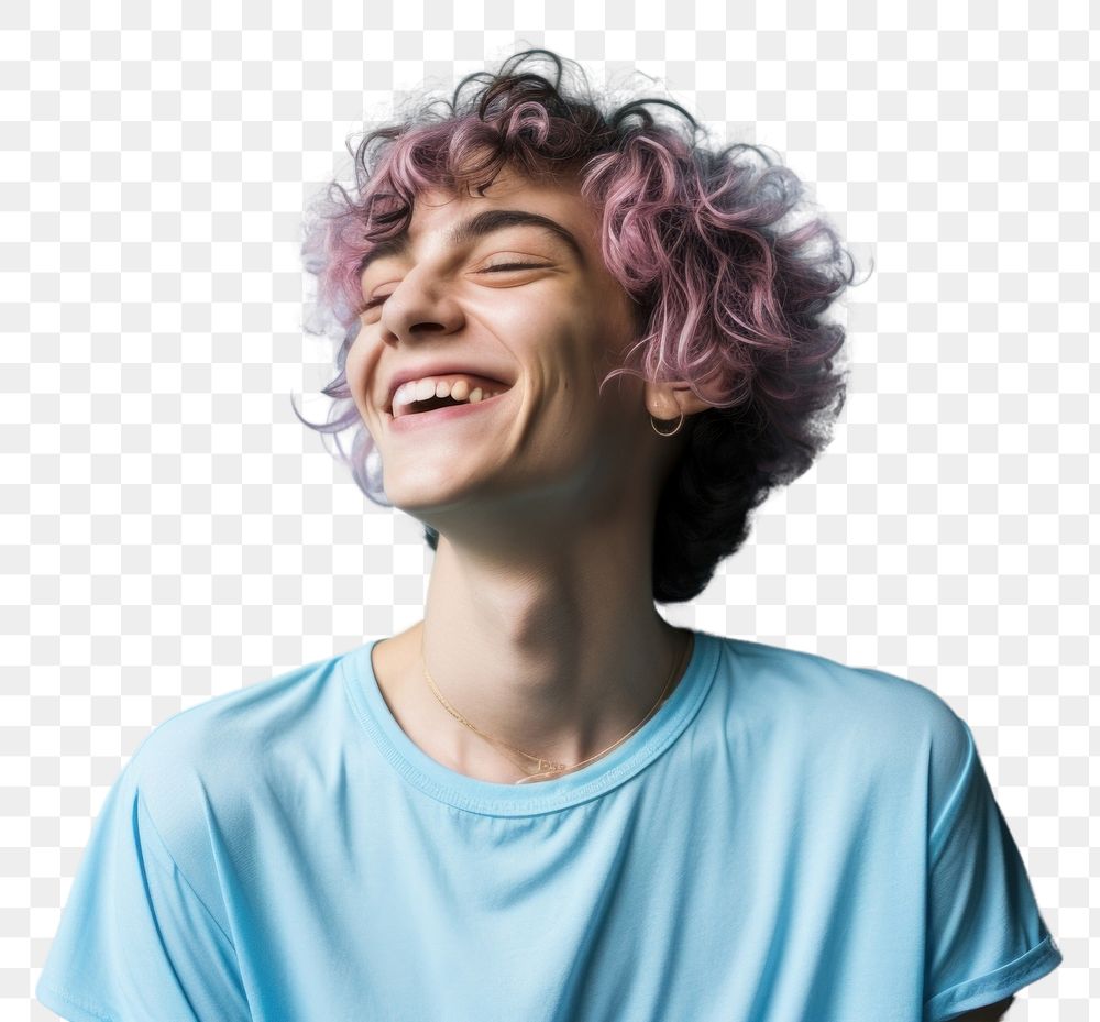 PNG Transgender laughing smile happy. 