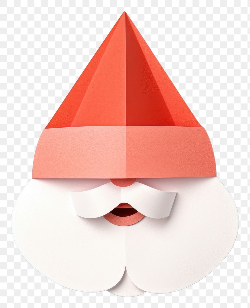 PNG Santa Claus origami paper art. 