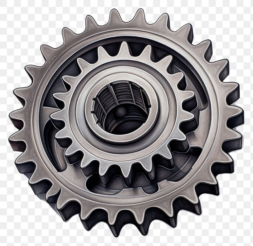 PNG Metal gears wheel spoke equipment. AI generated Image by rawpixel.