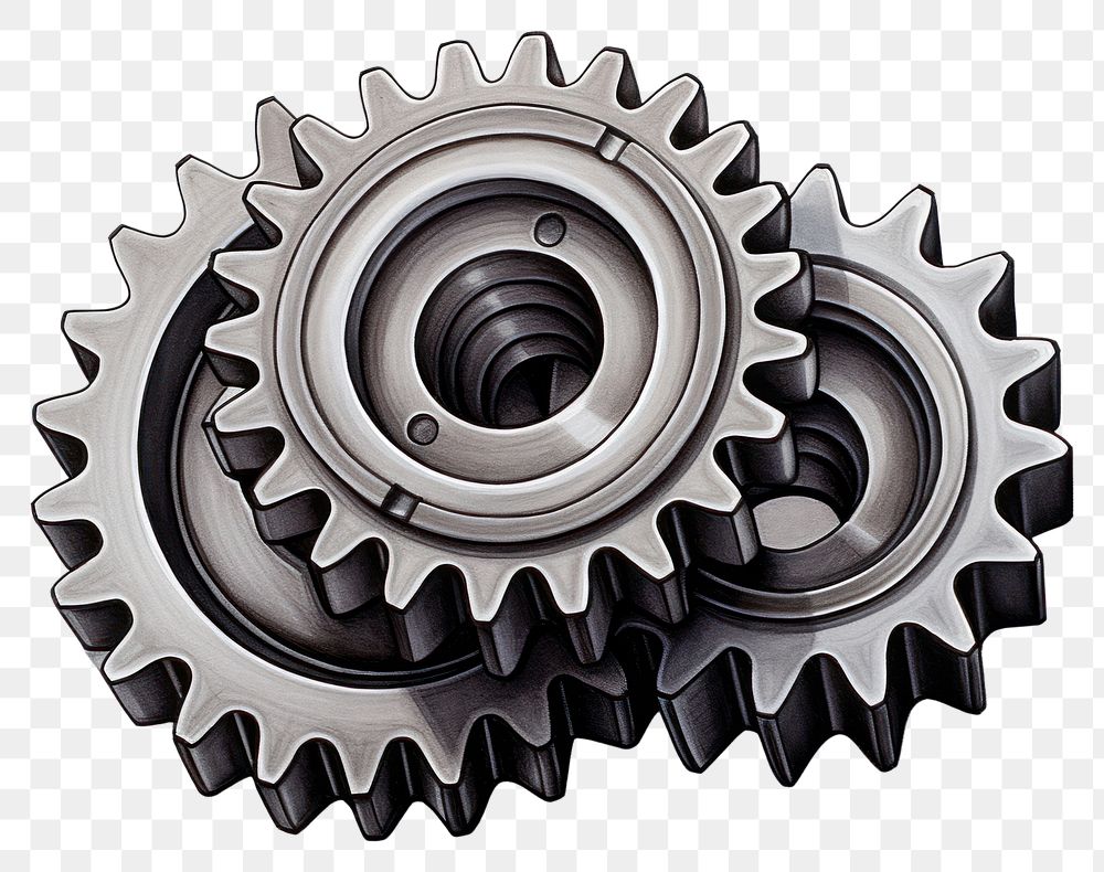 PNG Metal gears wheel clockworks ammunition. AI generated Image by rawpixel.