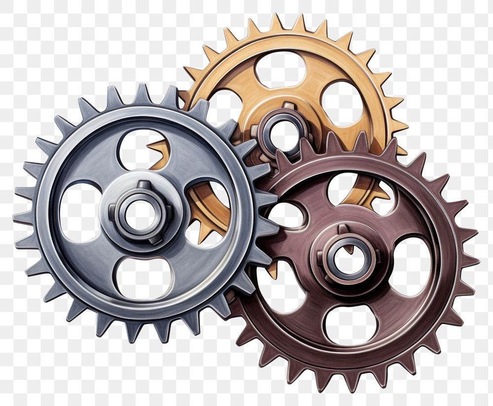 PNG Metal gears wheel spoke clockworks. AI generated Image by rawpixel.