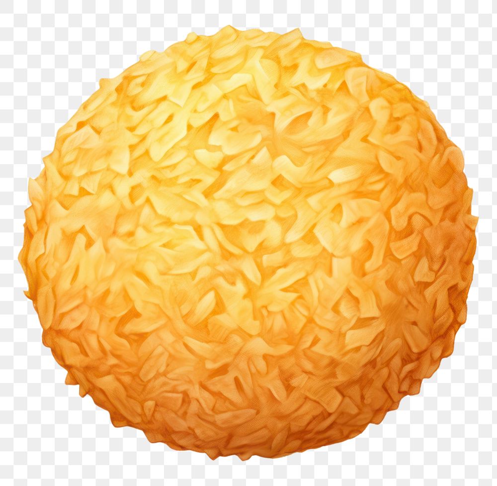 PNG Crispy Cheese ball food white background freshness. AI generated Image by rawpixel.