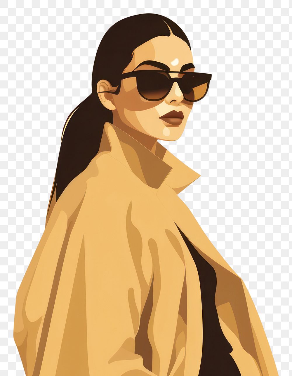PNG Fashion sunglasses portrait adult. AI generated Image by rawpixel.