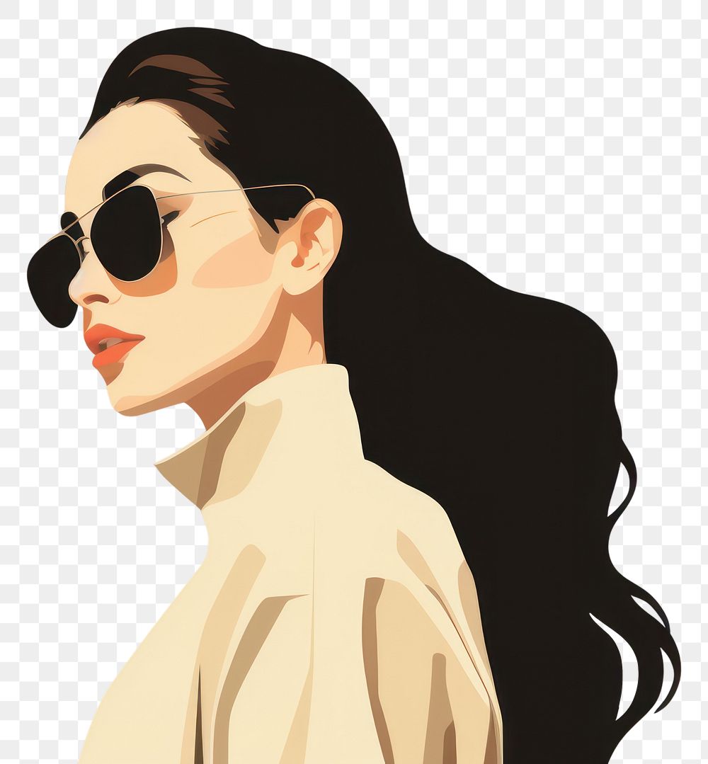 PNG Fashion adult woman sunglasses. AI generated Image by rawpixel.