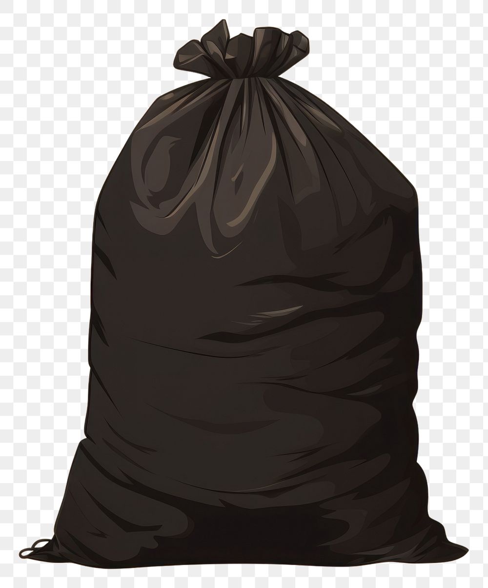 PNG Black trash bag black recycling clothing. AI generated Image by rawpixel.