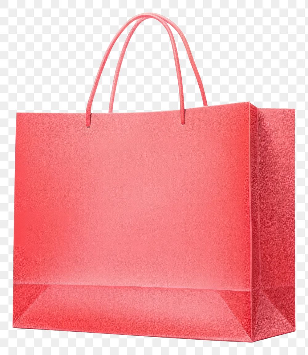 PNG Red shopping bag handbag white background accessories. AI generated Image by rawpixel.
