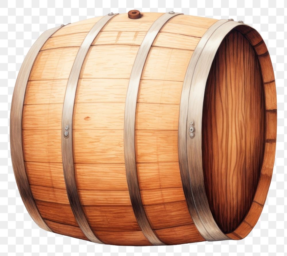 PNG Barrel keg refreshment winemaking. AI generated Image by rawpixel.