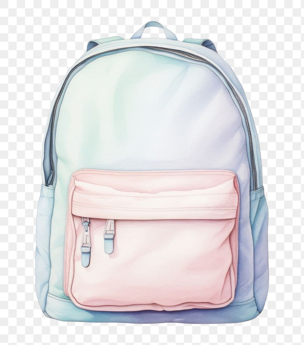 PNG Backpack bag white background handbag. 