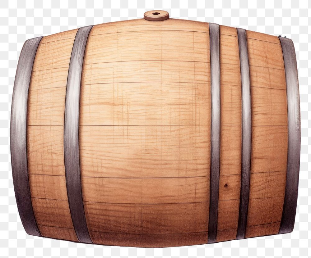 PNG Barrel keg winemaking container. AI generated Image by rawpixel.