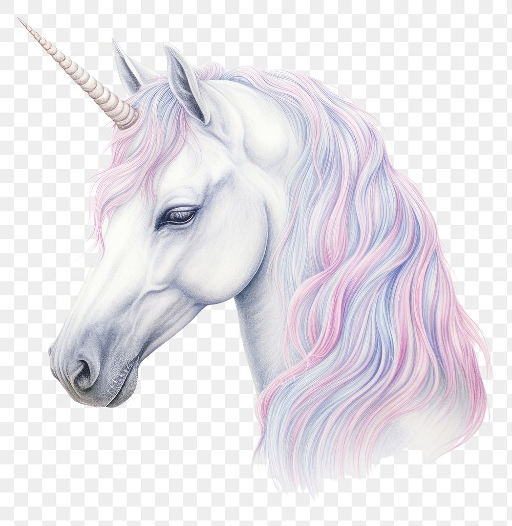 PNG Unicorn drawing animal mammal. 