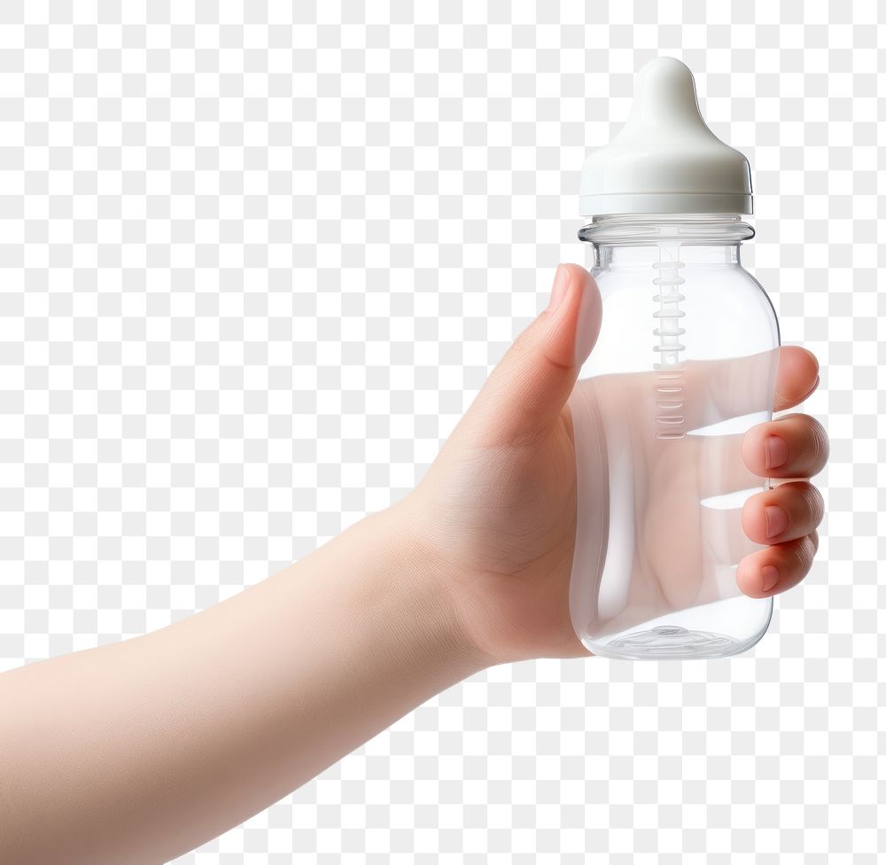 PNG Baby Bottle bottle holding hand. 