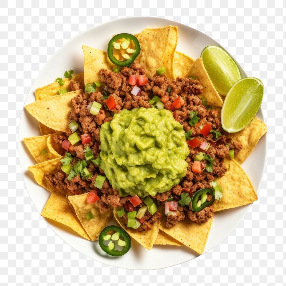 PNG Snack plate food guacamole. AI generated Image by rawpixel.