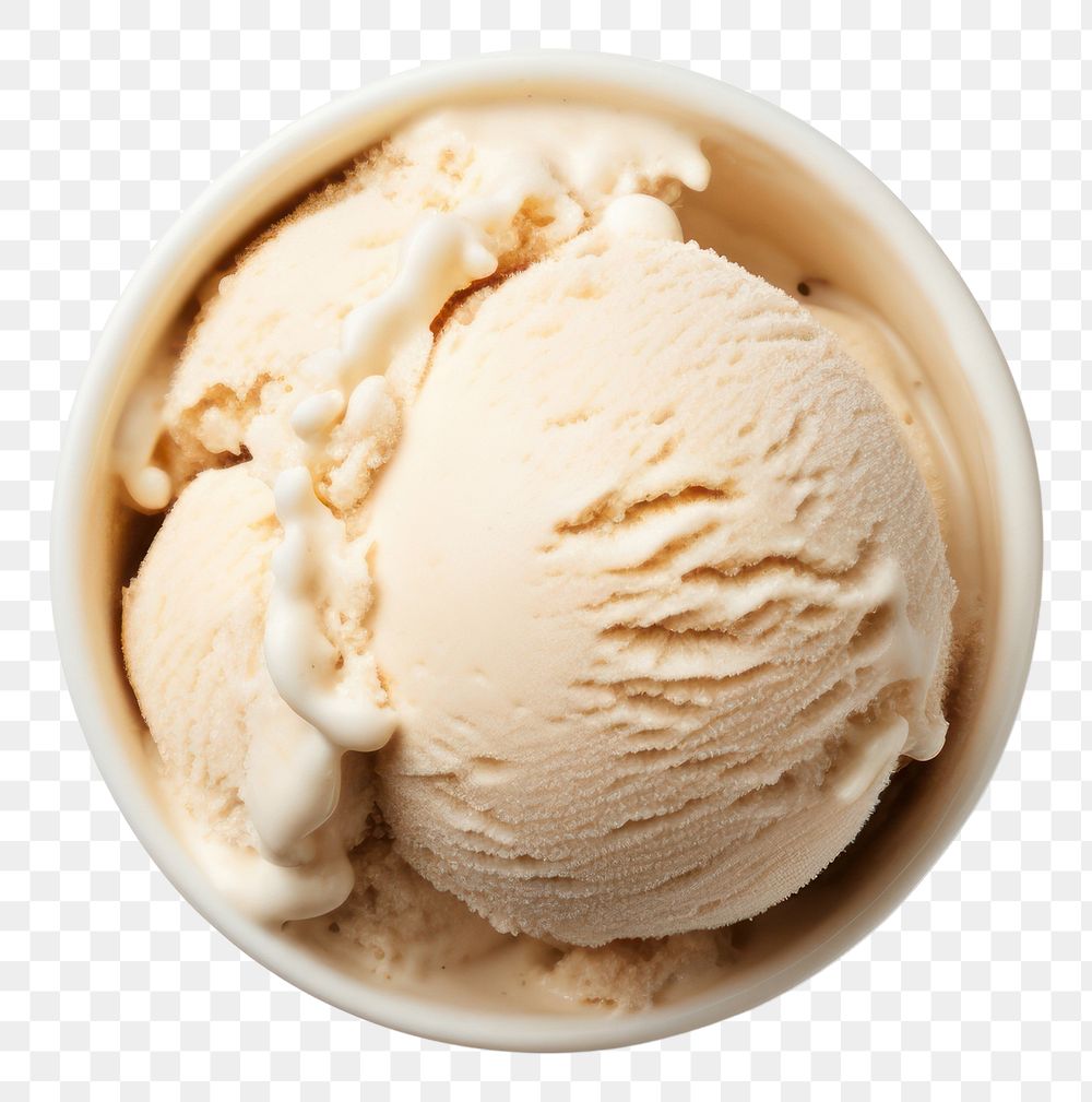 PNG Ice-cream Vanilla-flavor dessert vanilla. AI generated Image by rawpixel.