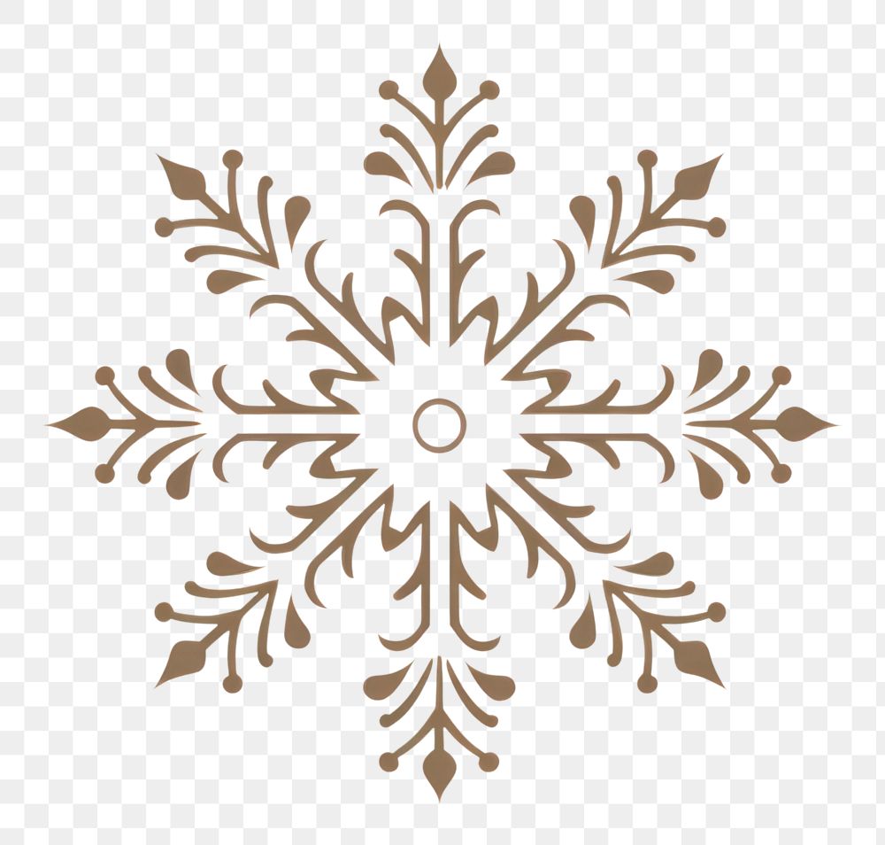 PNG Snowflake pattern creativity decoration. 