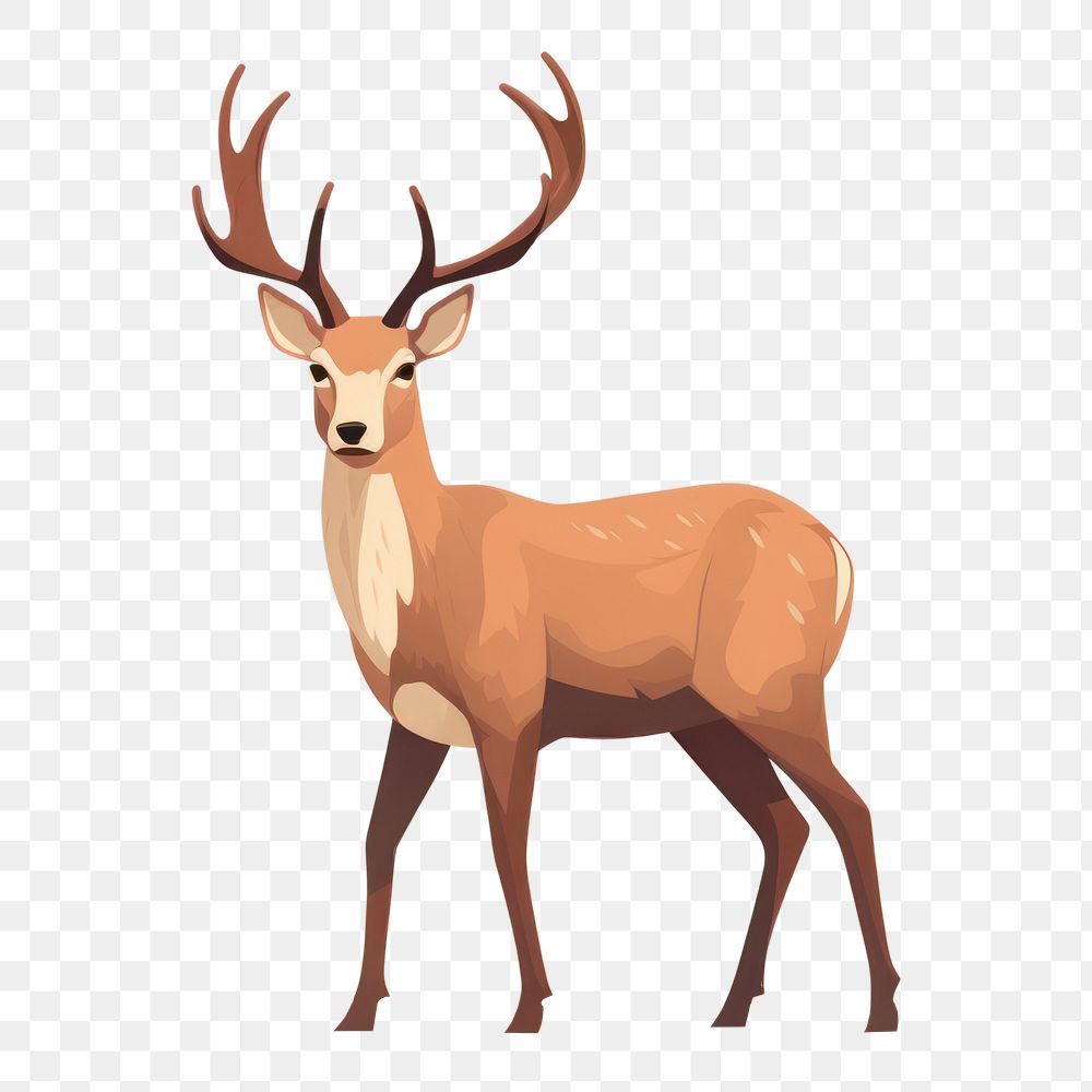 PNG Deer wildlife animal mammal. AI generated Image by rawpixel.