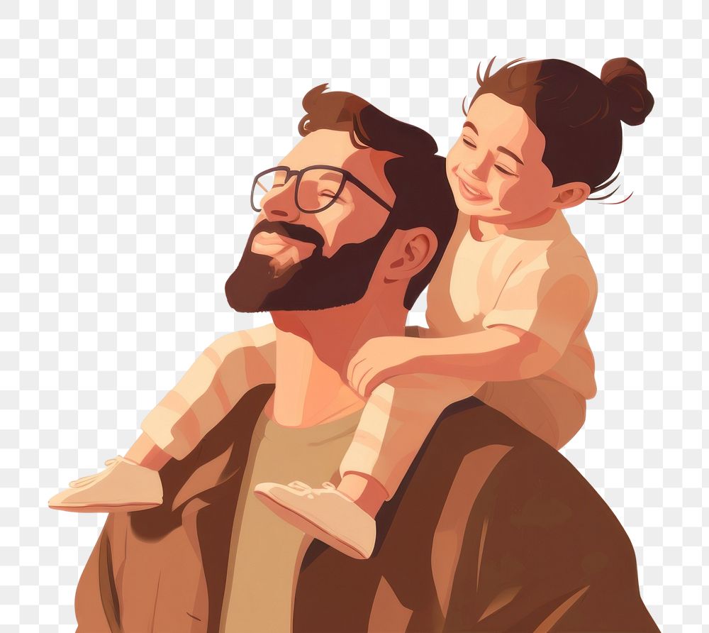 PNG Portrait glasses cartoon father. AI generated Image by rawpixel.