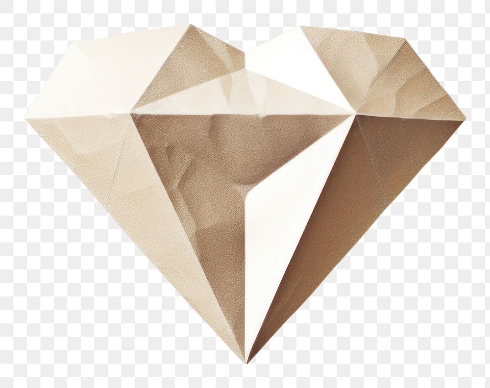 PNG Origami jewelry diamond paper. AI generated Image by rawpixel.