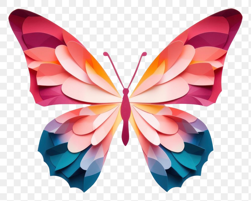 PNG Butterfly paper art  