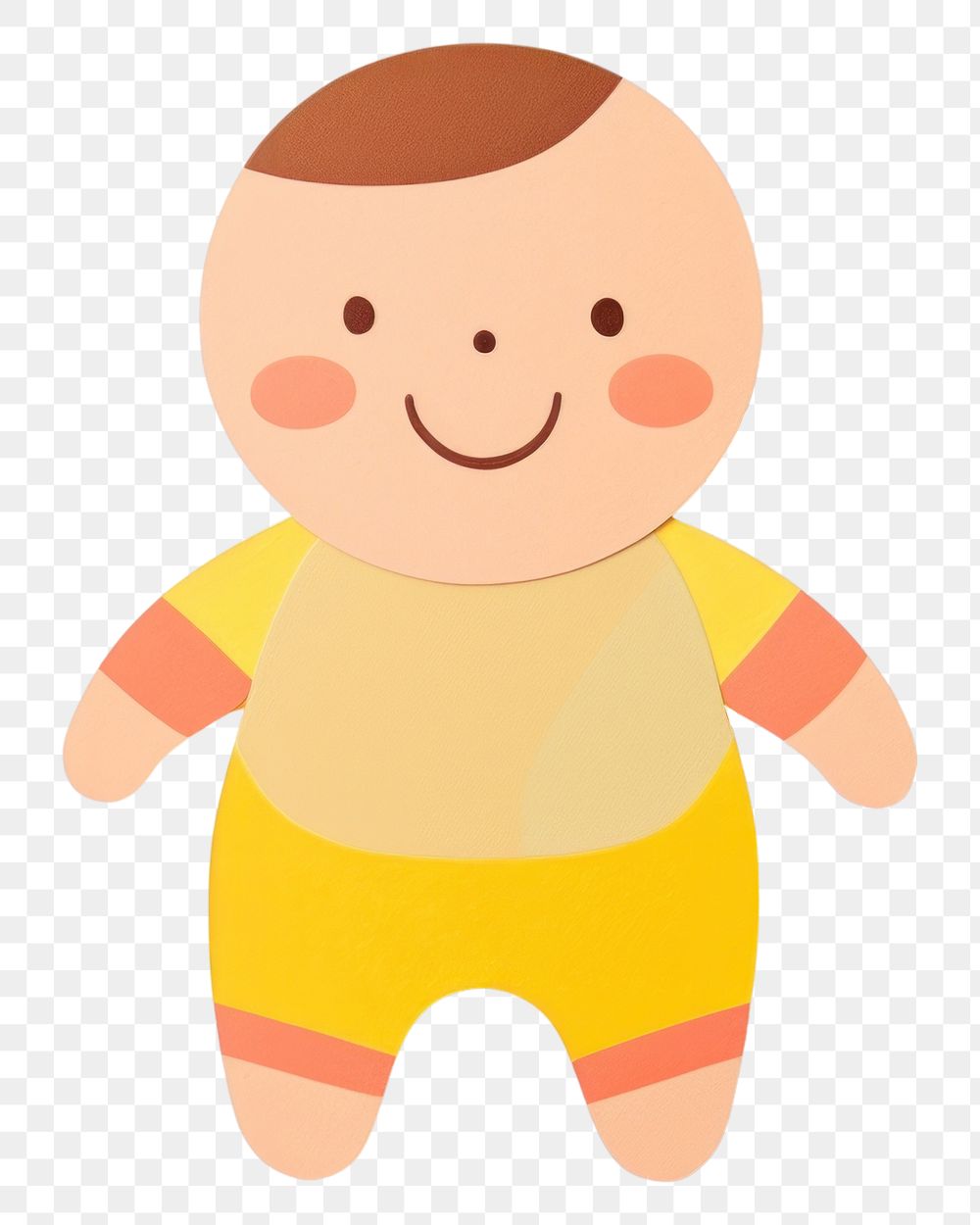 PNG Baby face toy white background. AI generated Image by rawpixel.