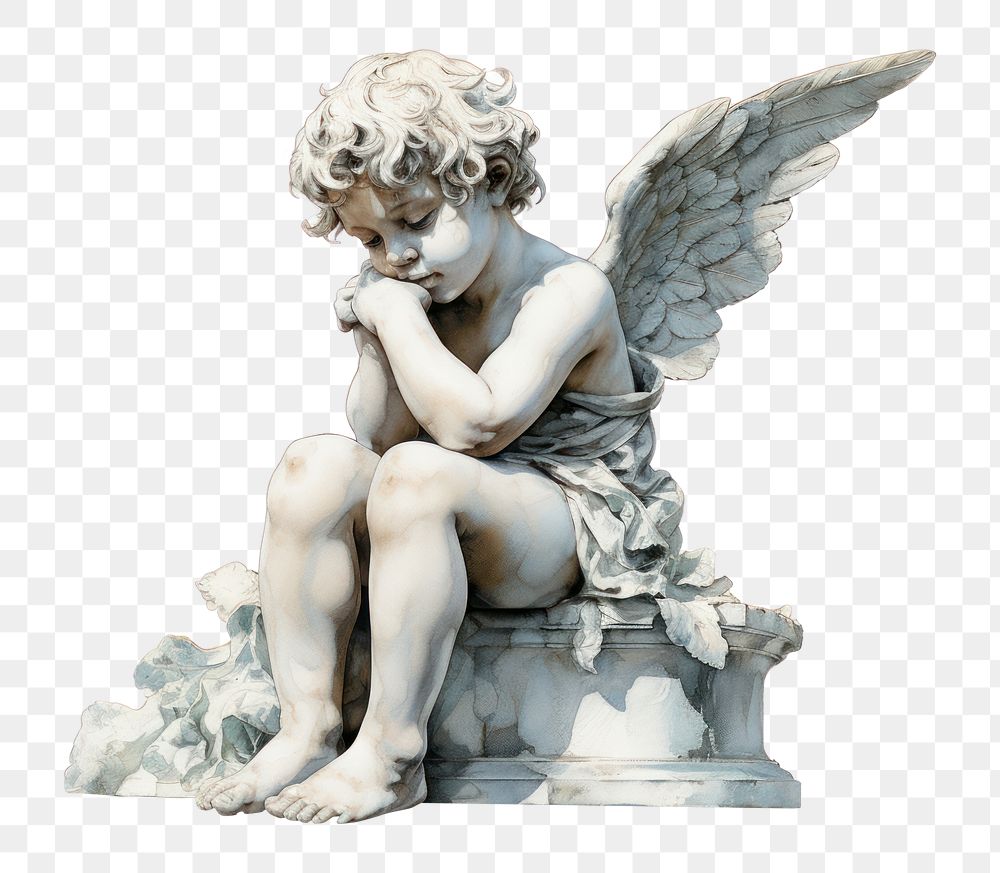 PNG Cherub statue sculpture angel