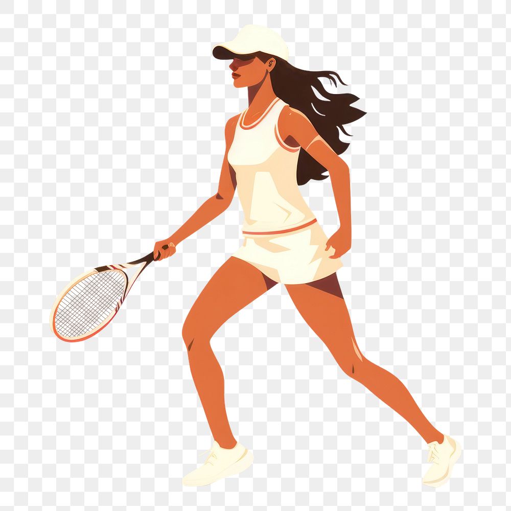 PNG Sport woman sports tennis racket. AI generated Image by rawpixel.
