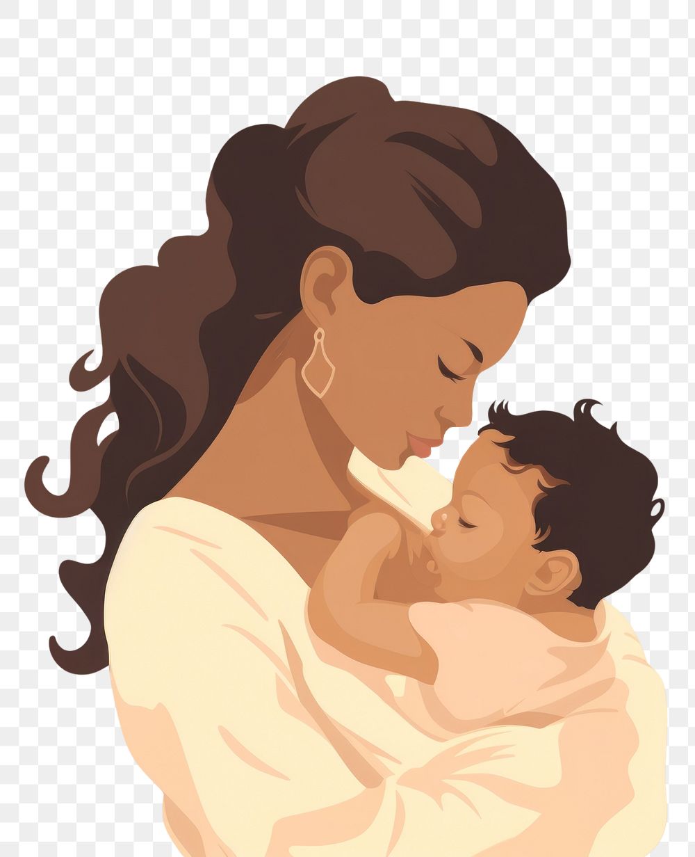 PNG Mother holding baby portrait child affectionate. AI generated Image by rawpixel.