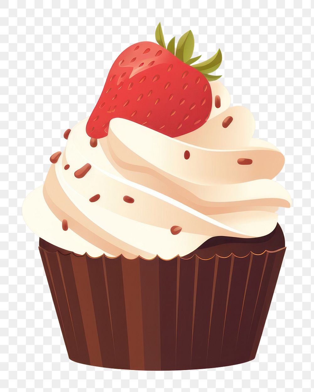 PNG Chocolate cupcake strawberry food chocolate. 