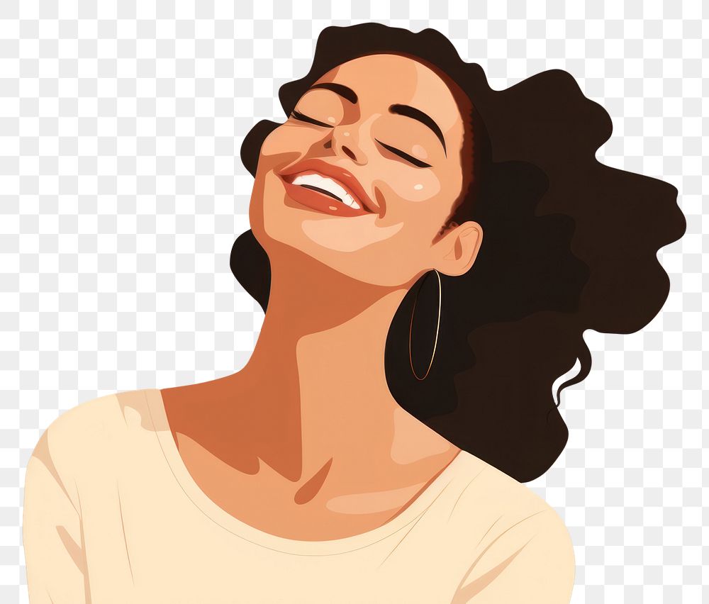 PNG Smile laughing cheerful adult. AI generated Image by rawpixel.