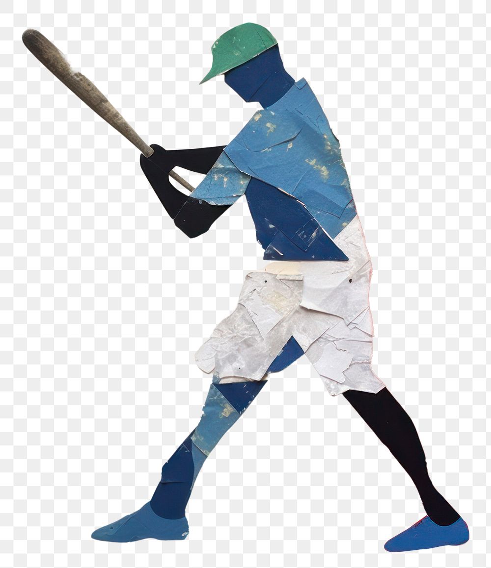PNG Baseball player art painting sports. AI generated Image by rawpixel.