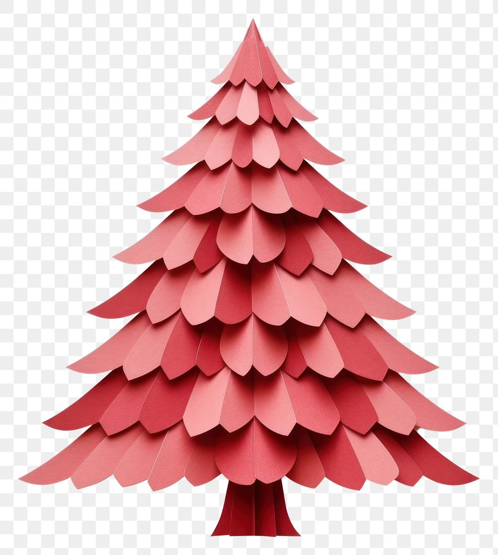 PNG Christmas tree paper white background celebration. 