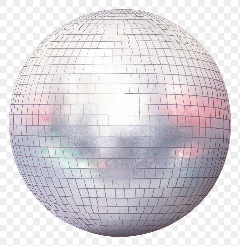 PNG Disco ball sphere white background celebration. AI generated Image by rawpixel.