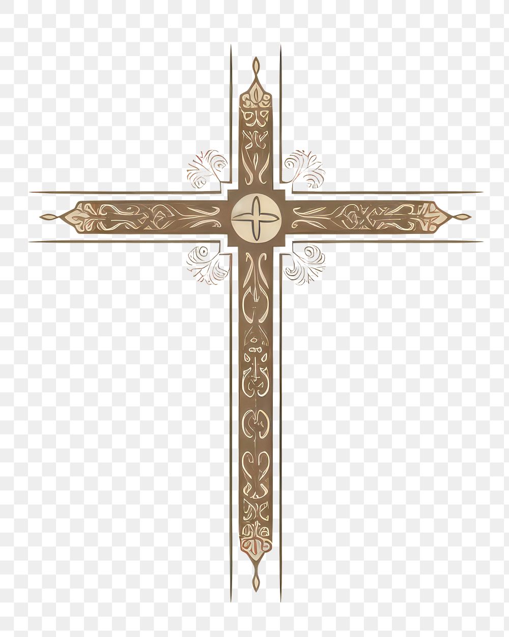 PNG Christian cross backgrounds crucifix symbol. AI generated Image by rawpixel.