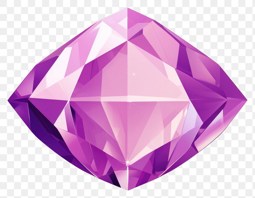 PNG Amethyst gemstone jewelry diamond. AI generated Image by rawpixel.