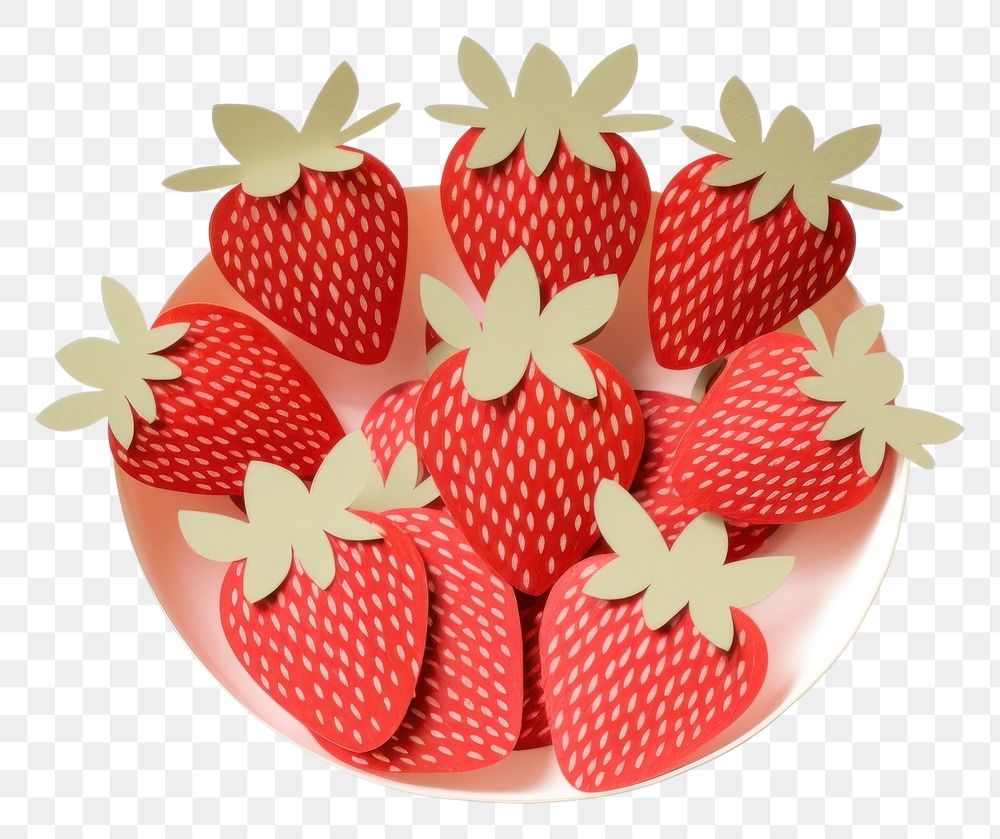 PNG Strawberry dessert fruit plant. AI generated Image by rawpixel.