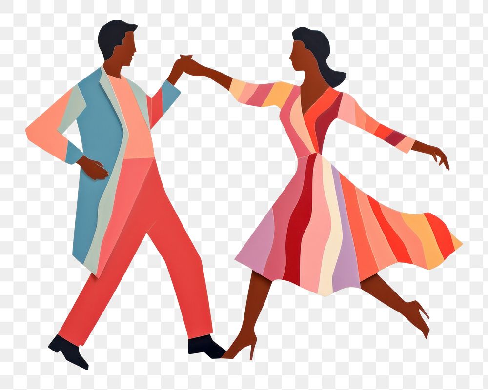 PNG Dancing adult togetherness recreation. AI generated Image by rawpixel.