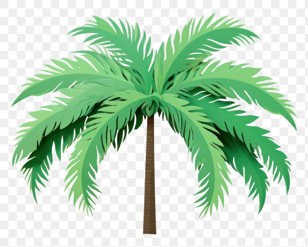 PNG Palm tree plant green leaf. 