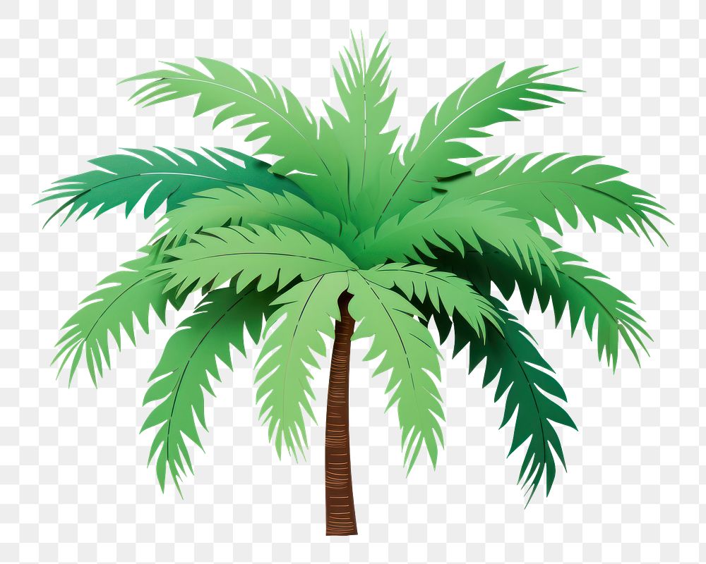 PNG Palm tree plant green leaf. 