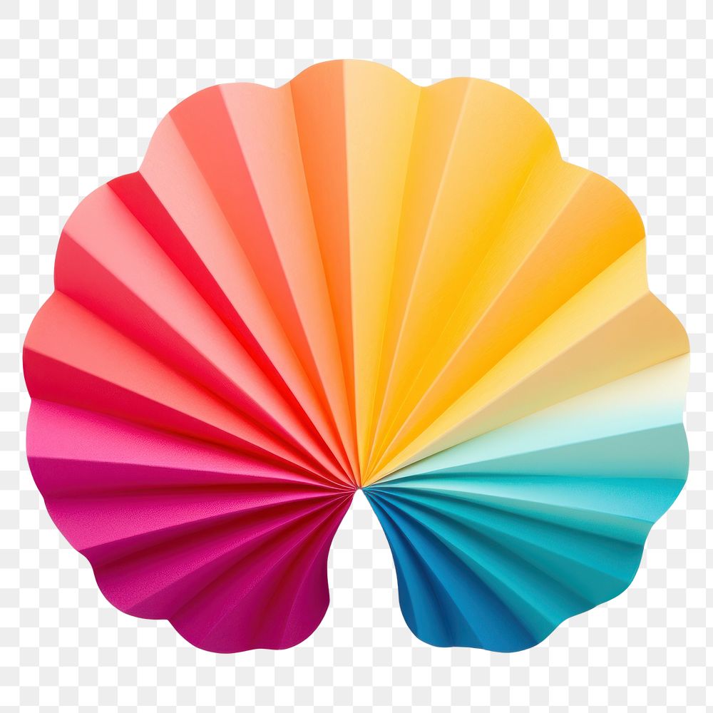 PNG Shell paper art white background. AI generated Image by rawpixel.