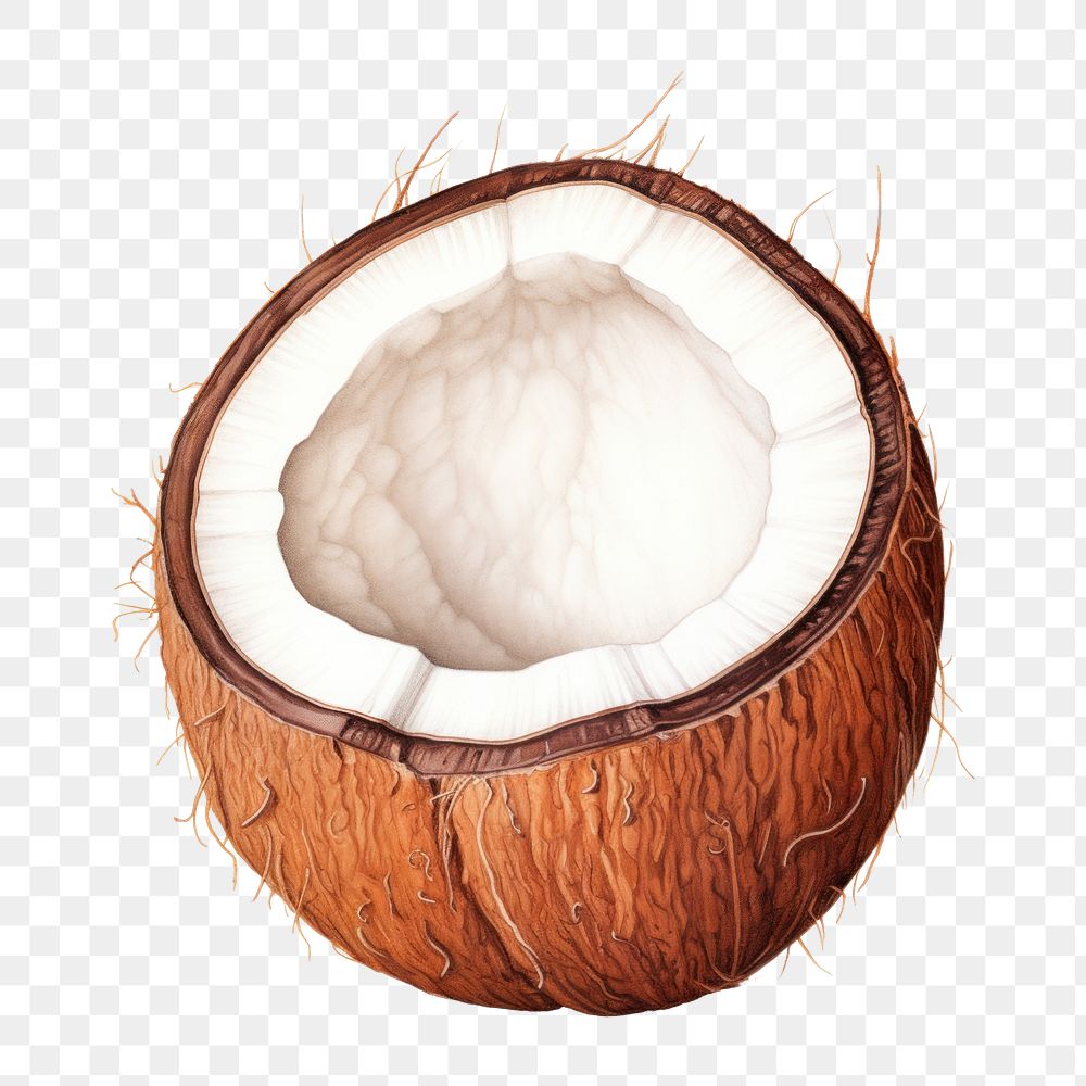 PNG Coconut plant white background freshness. AI generated Image by rawpixel.
