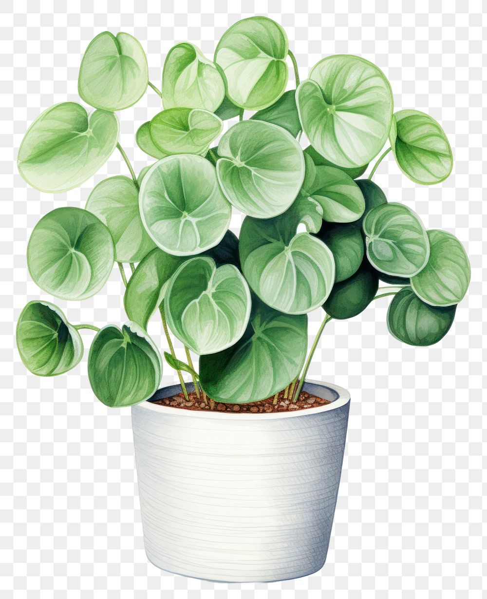 PNG Peperomia House Plants plant leaf white background. AI generated Image by rawpixel.